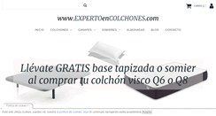 Desktop Screenshot of expertoencolchones.com